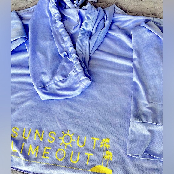 Cropped Hoodie / Lime Out “Suns Out Lime Out” / M - Picture 5 of 5